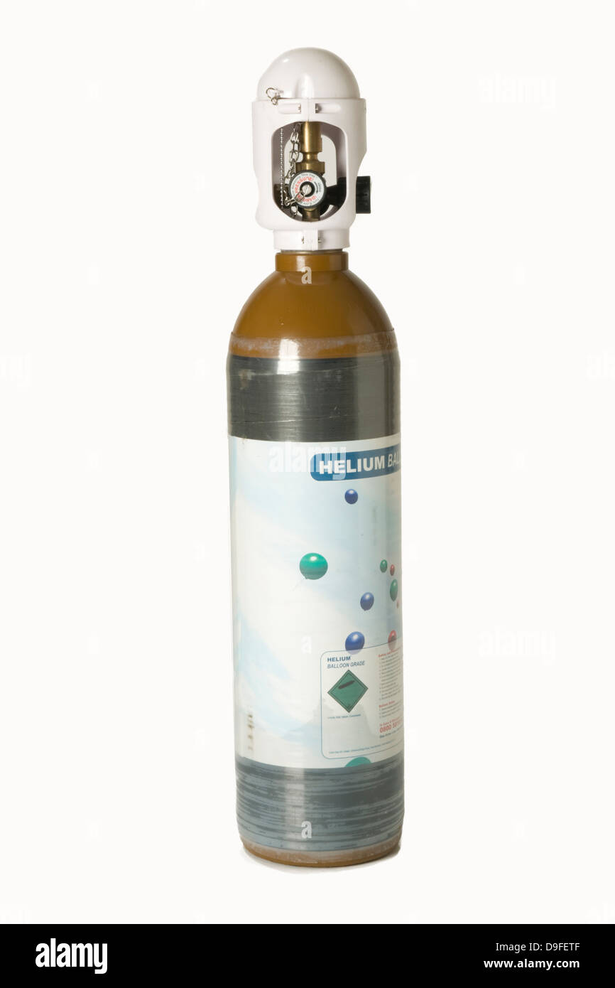 Helium gas cylinders Stock Photo - Alamy