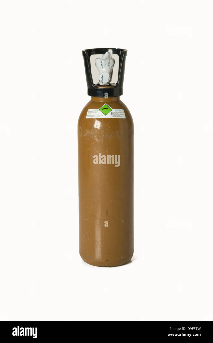 Helium gas cylinders Stock Photo Alamy