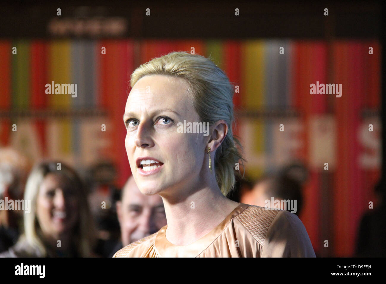 Pictured is Australian actress Marta Dusseldorp on the red carpet at
