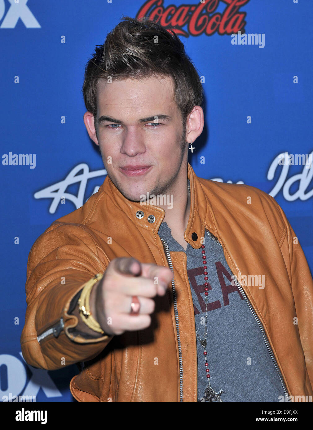 James Durbin The American Idol Season 10 Top 13 Finalists Party held at the Grove rooftop Los Angeles, California - 03.03.11 Stock Photo