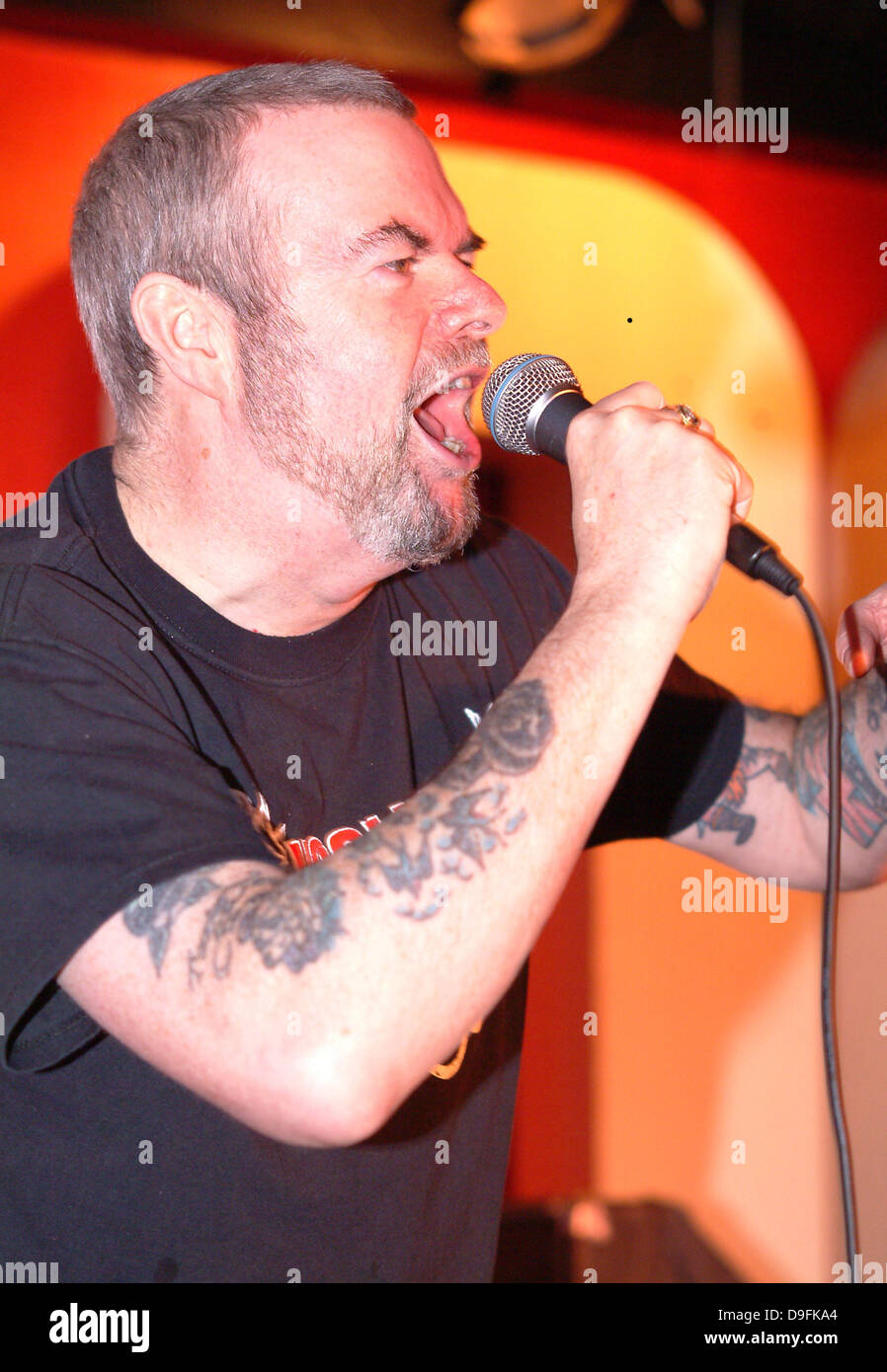 Gary Bushell  performing with The Gonads at The 100 Club  London England - 03.03.11 Stock Photo