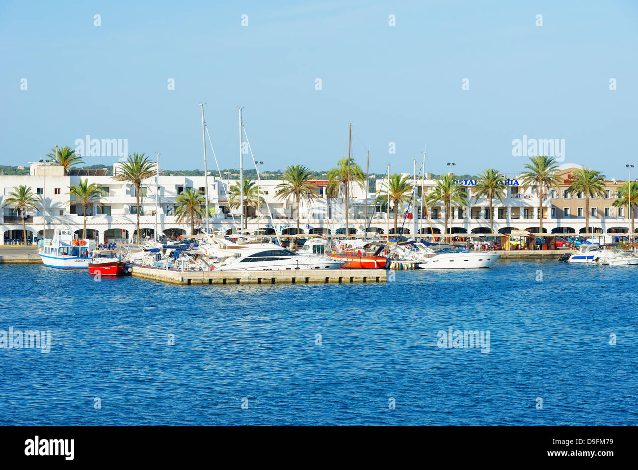 Formentera Harbor, Formentera, Balearic Islands, Spain, Mediterranean Stock Photo