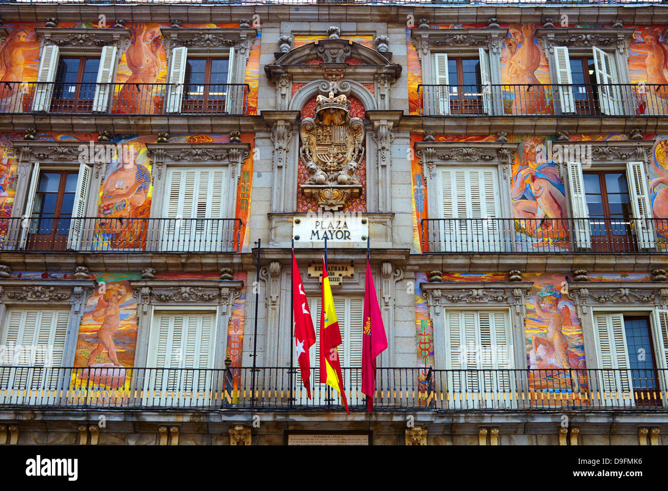 Plaza Mayor, Madrid, Spain Stock Photo