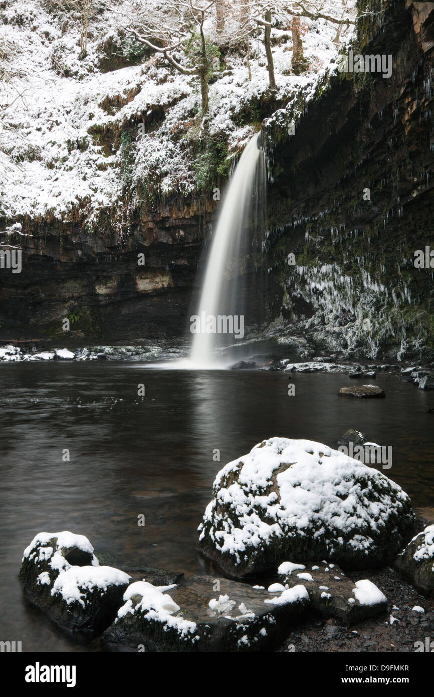 Sgwd Gwladus, Brecon Beacons National Park, Powys, Wales, UK Stock Photo