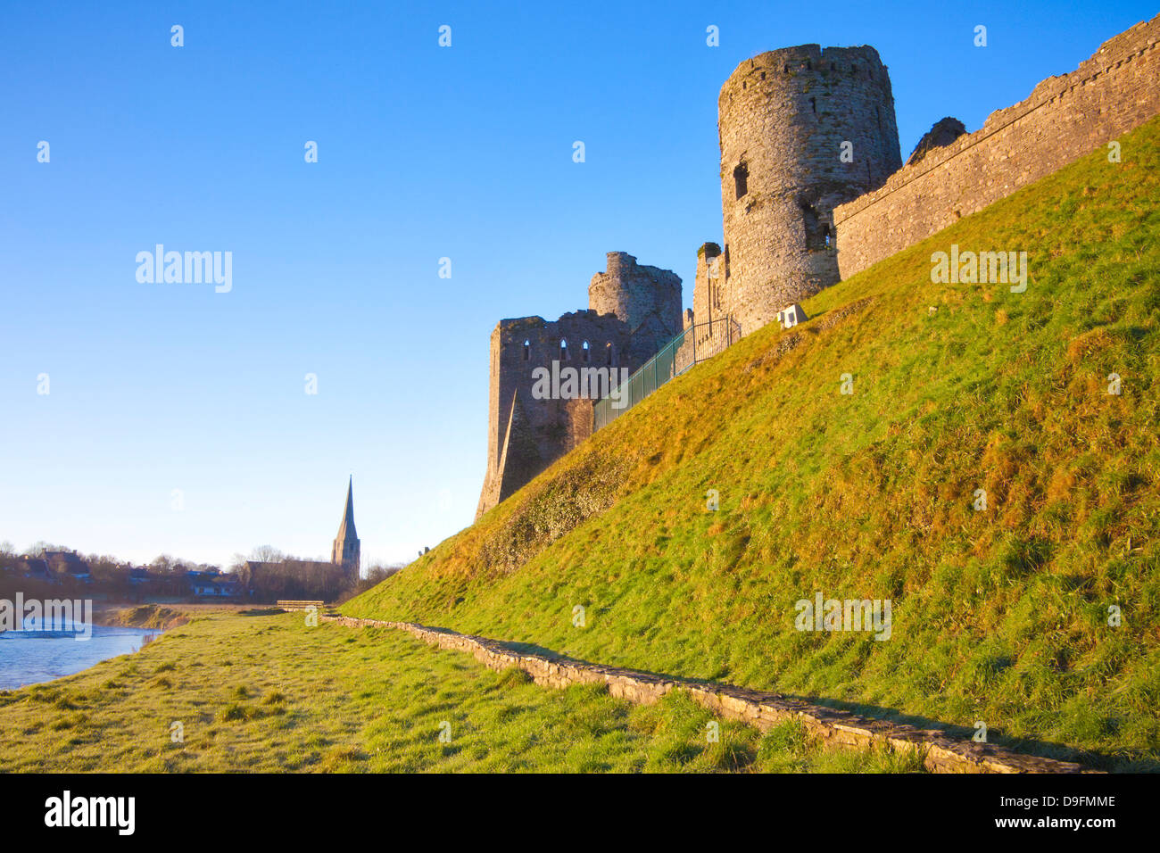 Kidwelly Castle, Carmarthenshire, Wales, UK Stock Photo