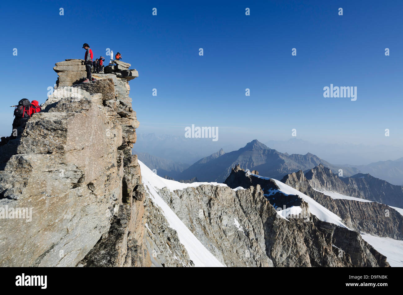Gran Paradiso, 4061m, highest peak entirely in Italy, Gran Paradiso National Park, Aosta Valley, Italian Alps, Italy Stock Photo
