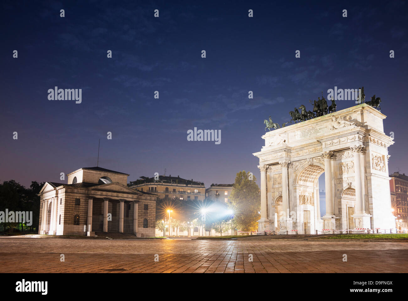 Arco della Pace, Milan, Lombardy, Italy Stock Photo