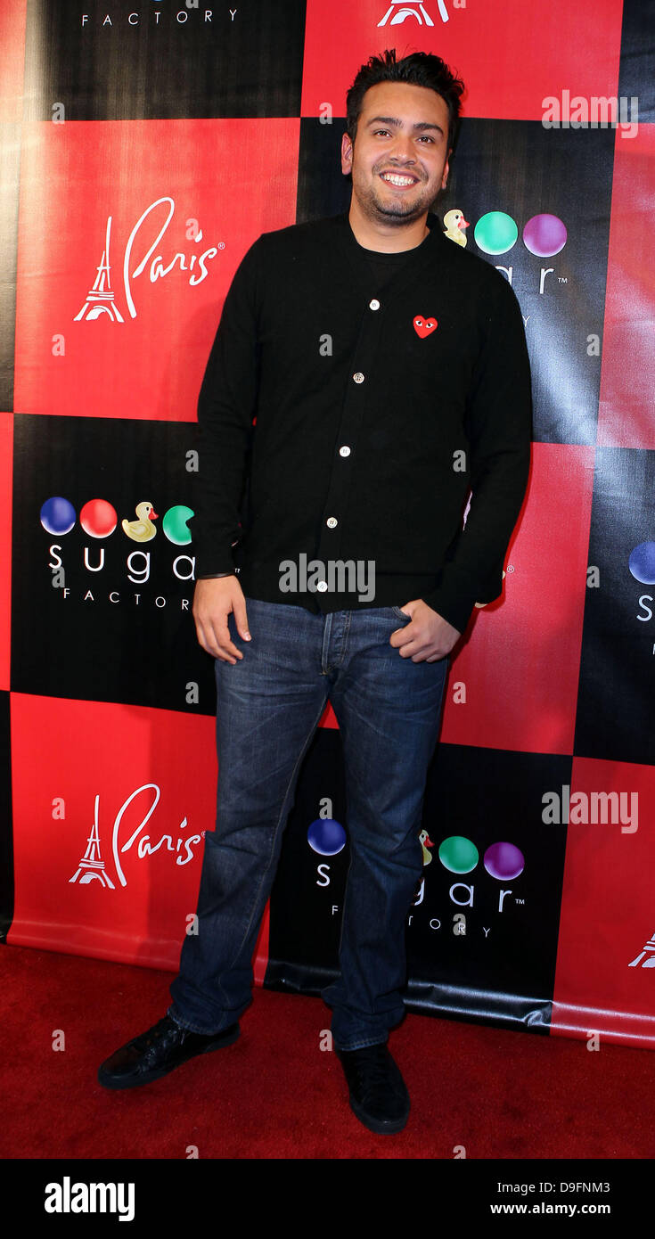 Frankie Delgado Grand Opening of The Sugar Factory American Brasserie at Paris Hotel and Casino