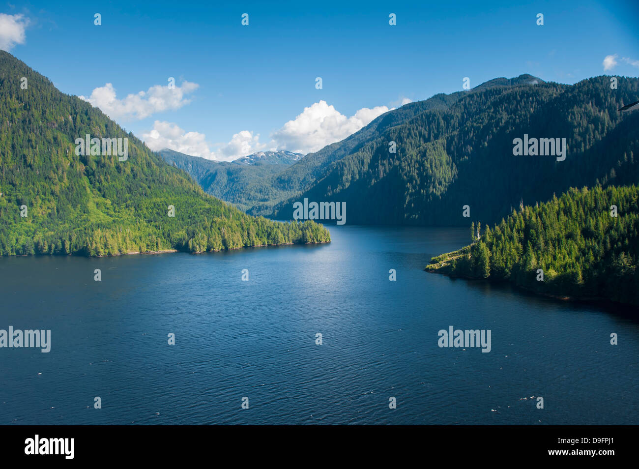 Coastal scenery in Great Bear Rainforest, British Columbia, Canada Stock Photo