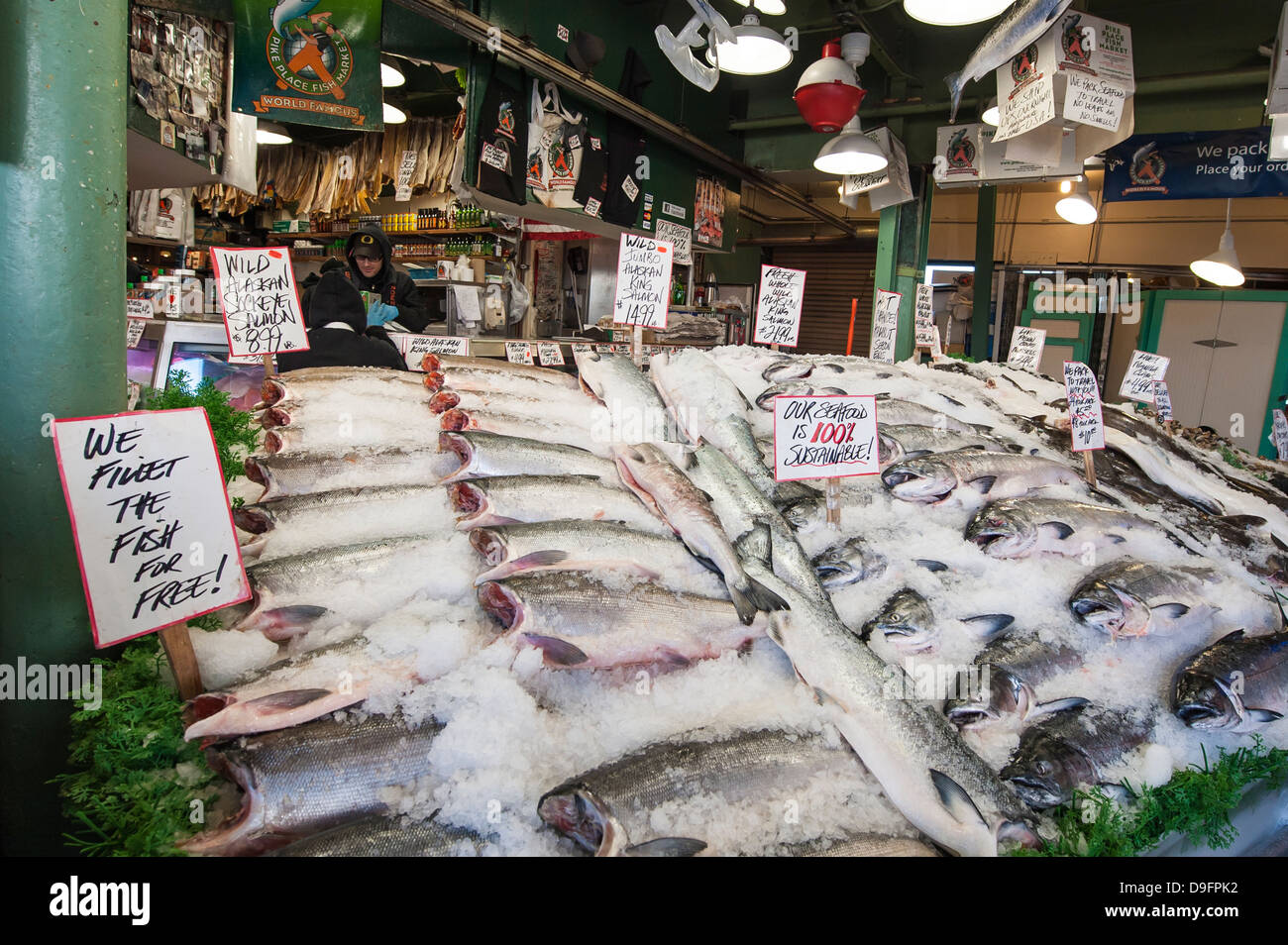 Pikes Place Market, Seattle, Washington State, USA Stock Photo