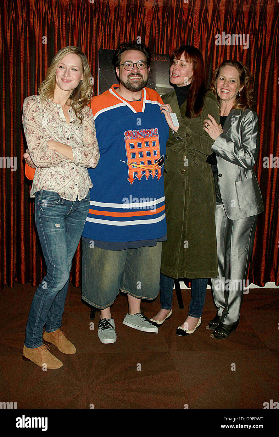 Kerry Bishe, Director Kevin Smith, Jennifer Schwalbach Smith and Melissa Leo The New York premiere of 'Red State' at Radio City Music Hall - Arrivals New York City, USA - 05.03.11 Stock Photo