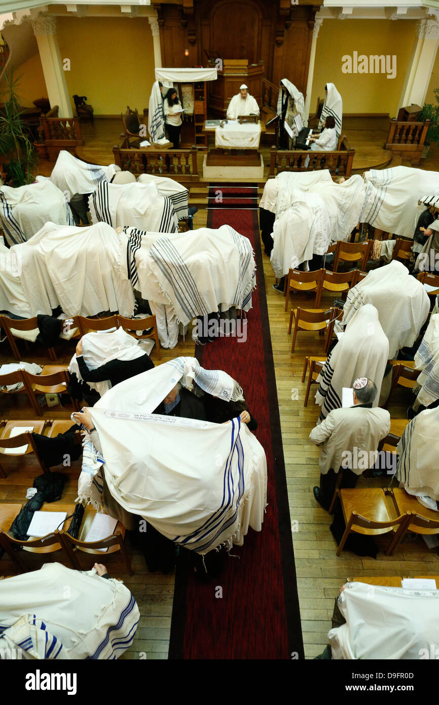 Yom Kippur also known as Day of Atonement, the holiest day of the year for the Jewish people, Paris, France Stock Photo