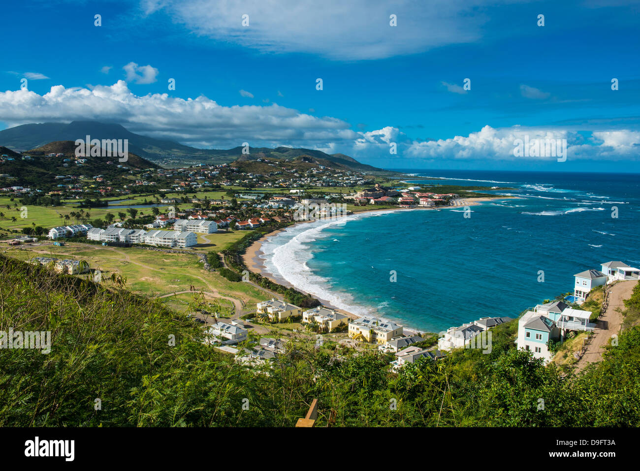 View over North Frigate Bay on St. Kitts, St. Kitts and Nevis, Leeward