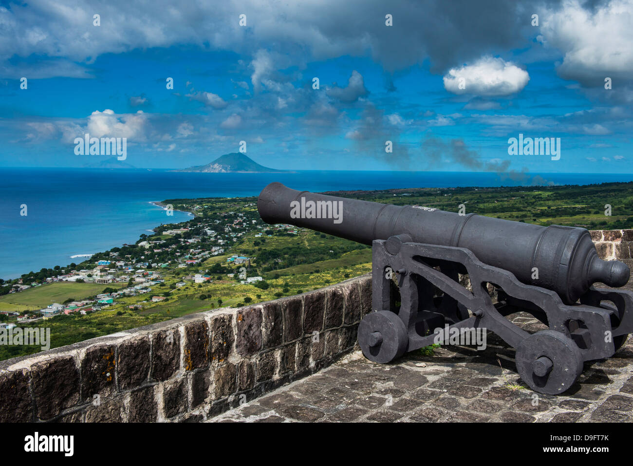 Brimstone Hill Fortress, UNESCO World Heritage Site, St. Kitts, St. Kitts and Nevis, Leeward Islands, West Indies, Caribbean Stock Photo