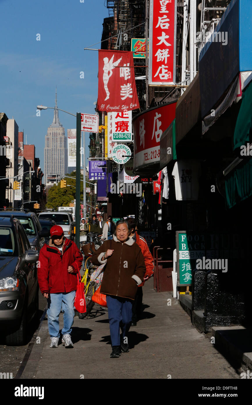 Chinatown in Manhattan, New York, USA Stock Photo