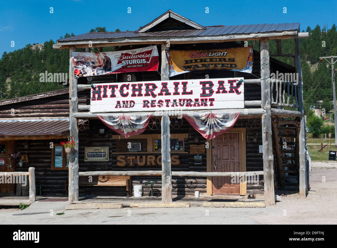 Wild western bar, Black Hills, South Dakota, USA Stock Photo