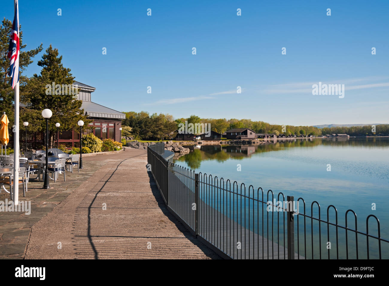 Pine Lake Resort in summer Carnforth Lancashire England GB Great