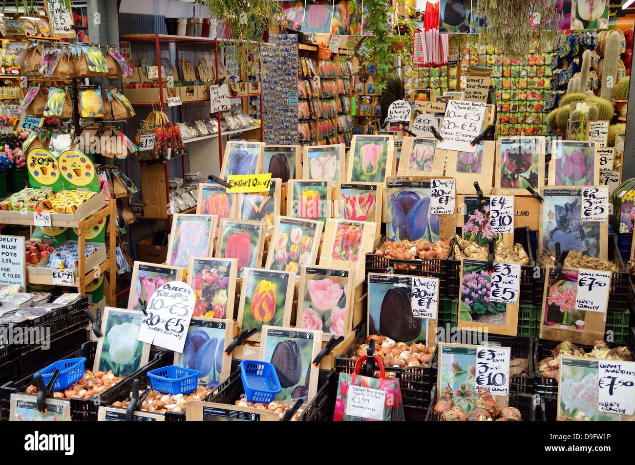 Flower Market, Amsterdam, Netherlands -  Jan 2012 Stock Photo