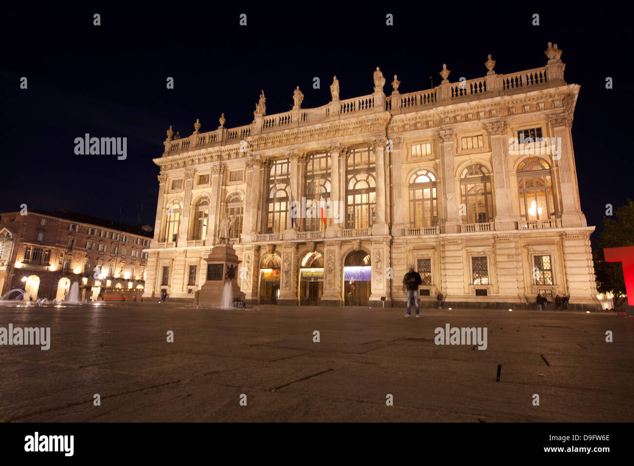 Palazzo Madama, first Senate of the Italian Kingdom, now housing Turin's Museo Civico d'Arte Antica, Turin, Piedmont, Italy Stock Photo