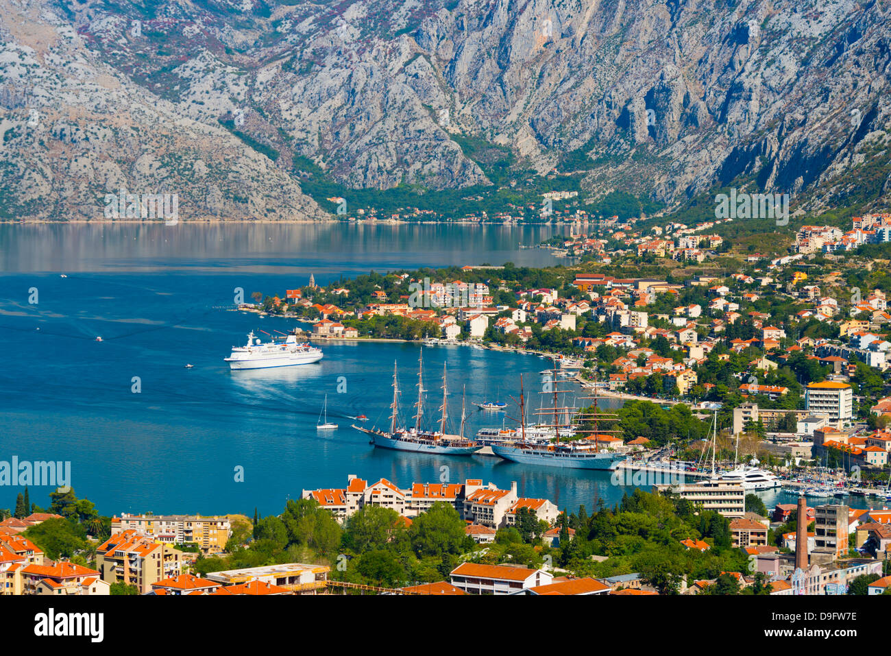 Kotor Bay of Kotor UNESCO World Heritage Site Montenegro Stock Photo Kotor Bay of Kotor UNESCO World Heritage Site Montenegro Stock Photo