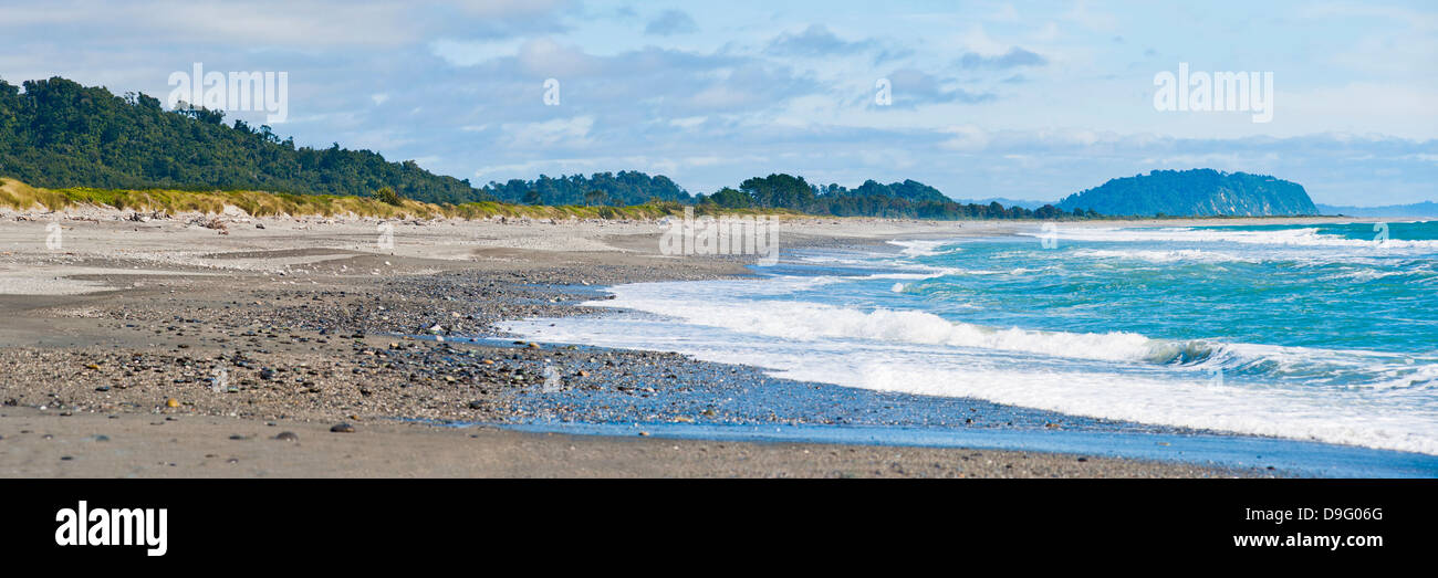 Ross Beach, West Coast, South Island, New Zealand Stock Photo