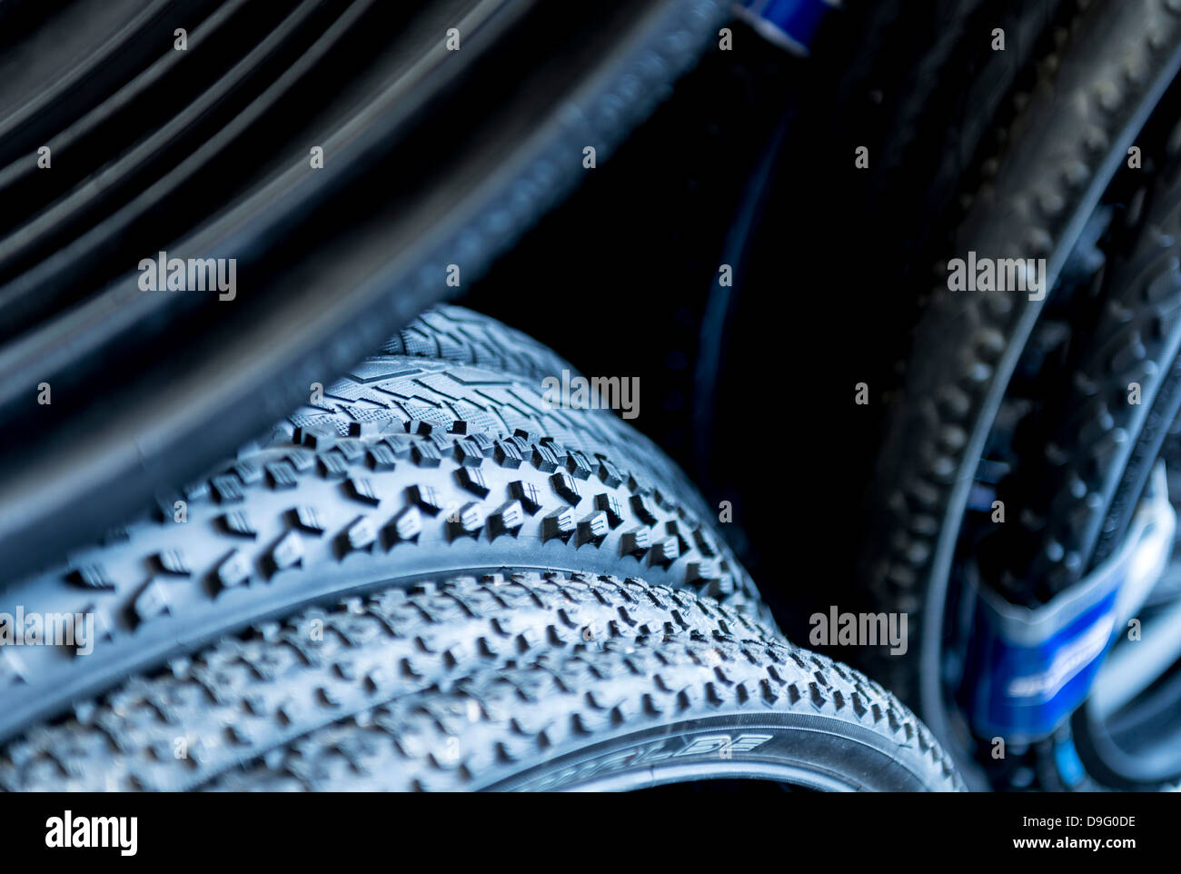 Bicycle Tyres Stock Photo
