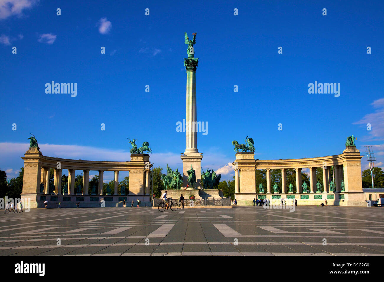 Millennium Monument, Heroes Square, Budapest, Hungary Stock Photo