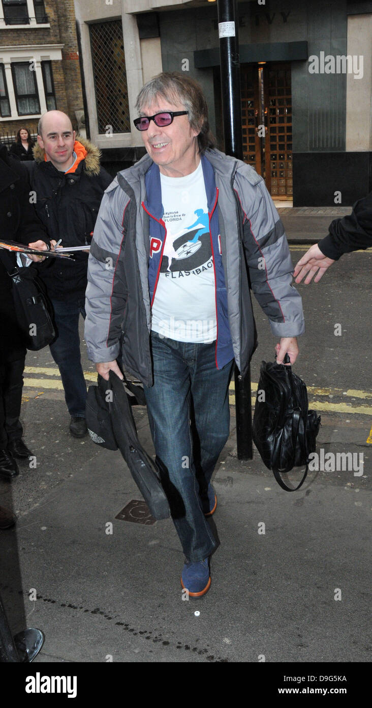 Bill Wyman arriving at the Boogie 4 Stu concert at the Ambassadors Theatre London, England - 09.03.11 Stock Photo