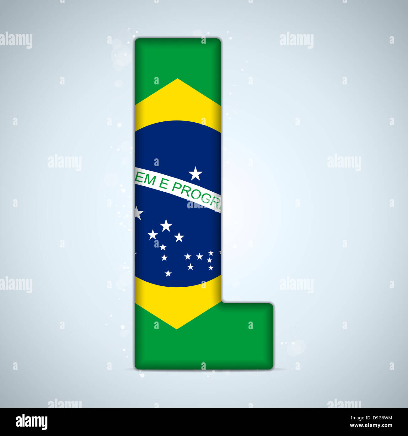 Brazil flag brazilian alphabet letters hires stock photography and