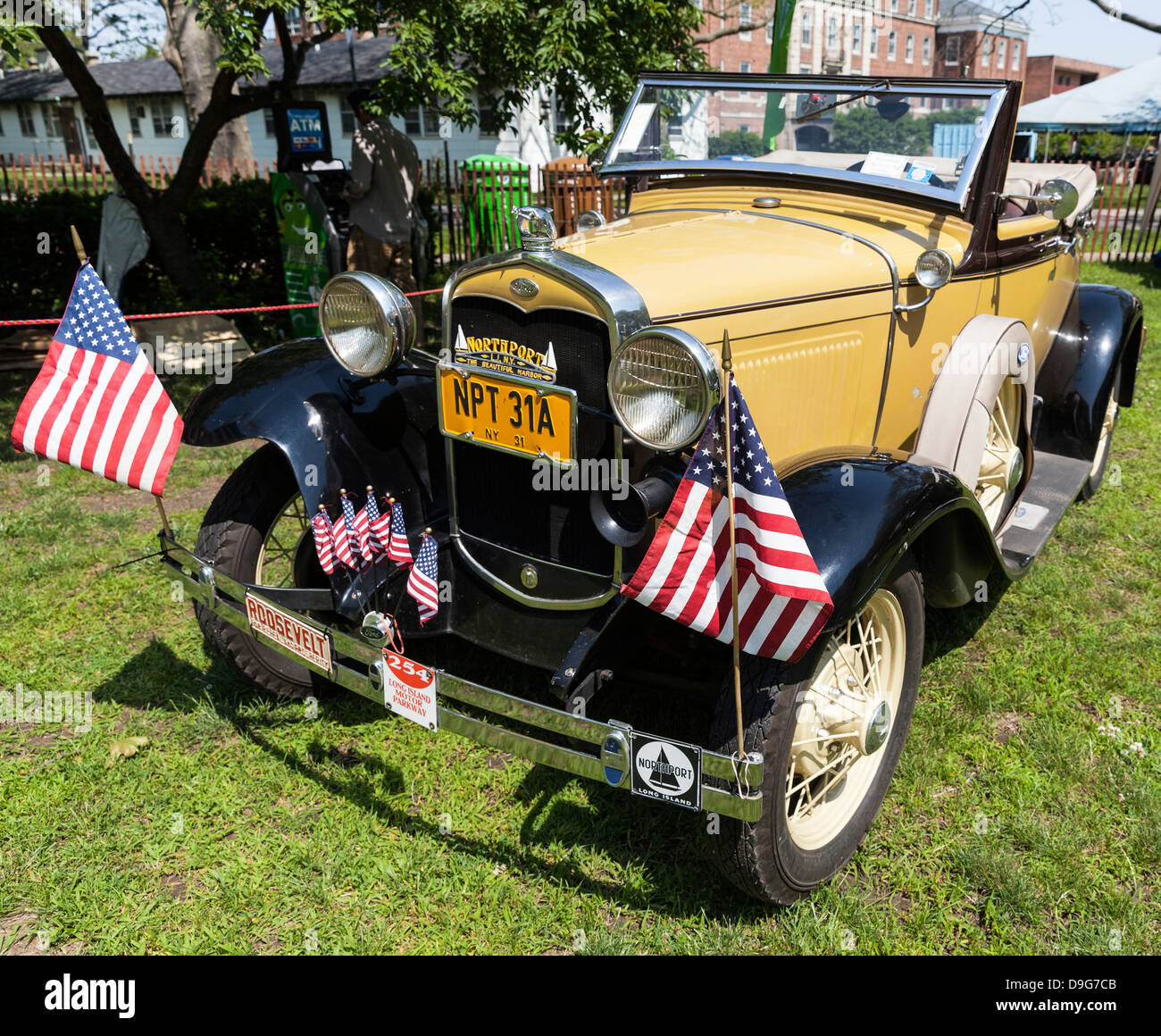 Picnic at Governors Island in New York Stock Photo