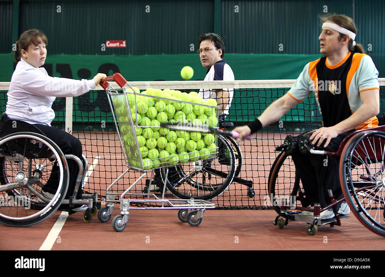 A participant ITF (International Tennis Federation) Wheelchair Tennis ...