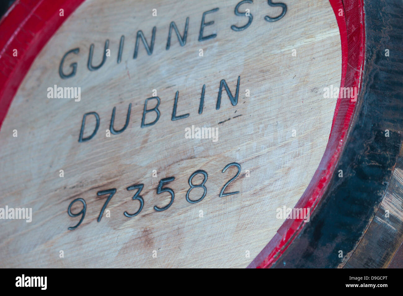 Guinness beer barrel, Guinness Museum. Stock Photo