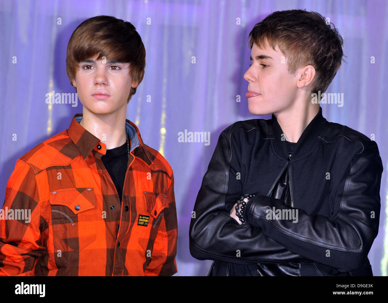 <b>Bieber</b> attends his waxwork unveiling held at Madame Tussauds. 