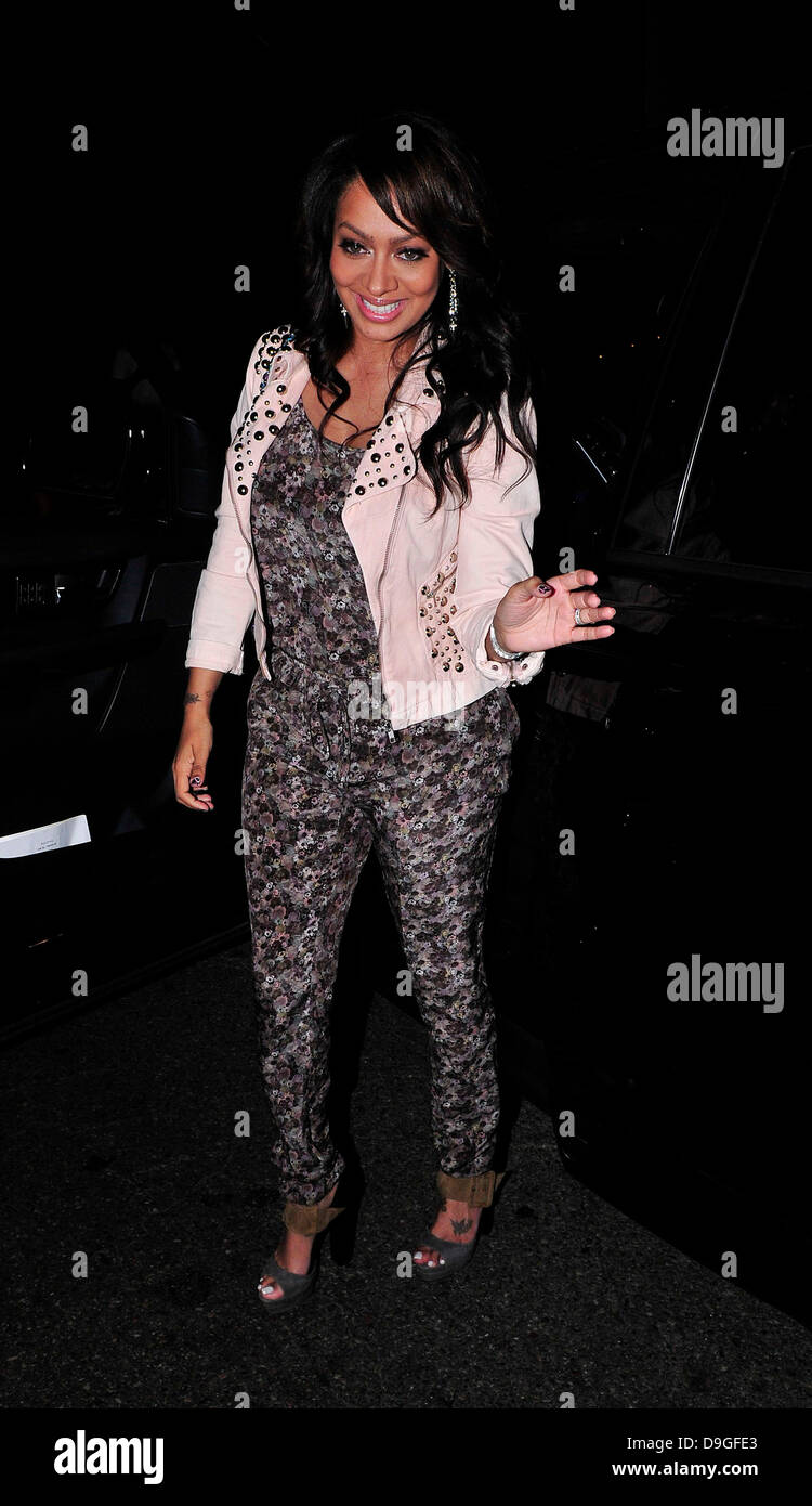 Lala Vazquez arriving at STK restaurant Los Angeles, California - 15.03.11 Stock Photo