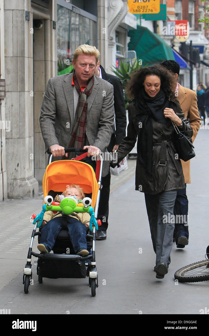 Boris Becker, his wife Sharlely Kerssenberg aka Lilly Kerssenberg and ...