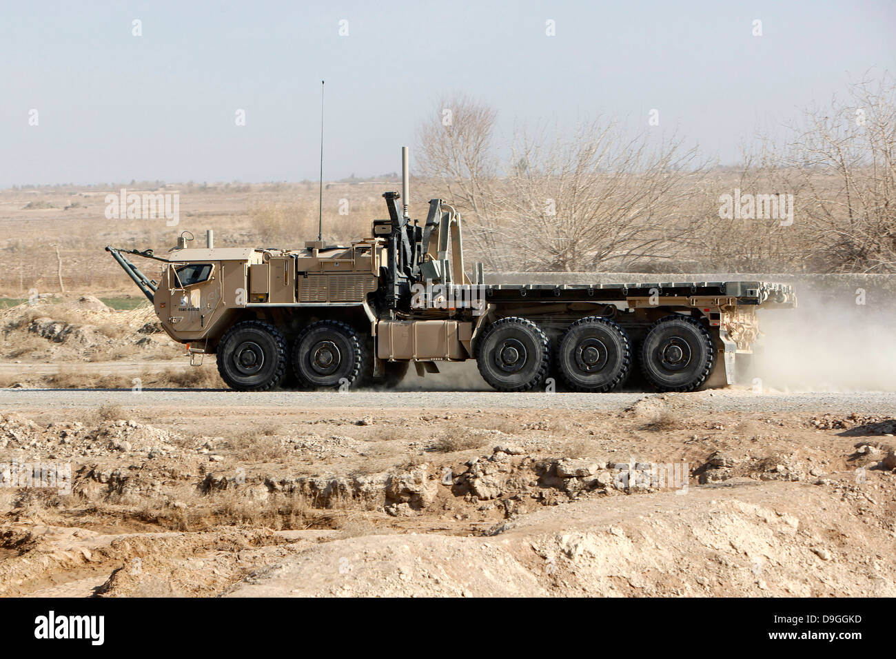 January 11, 2011 - A Logistics Vehicle System Replacement travels in the Marjah district of Helmand province, Afghanistan. Stock Photo