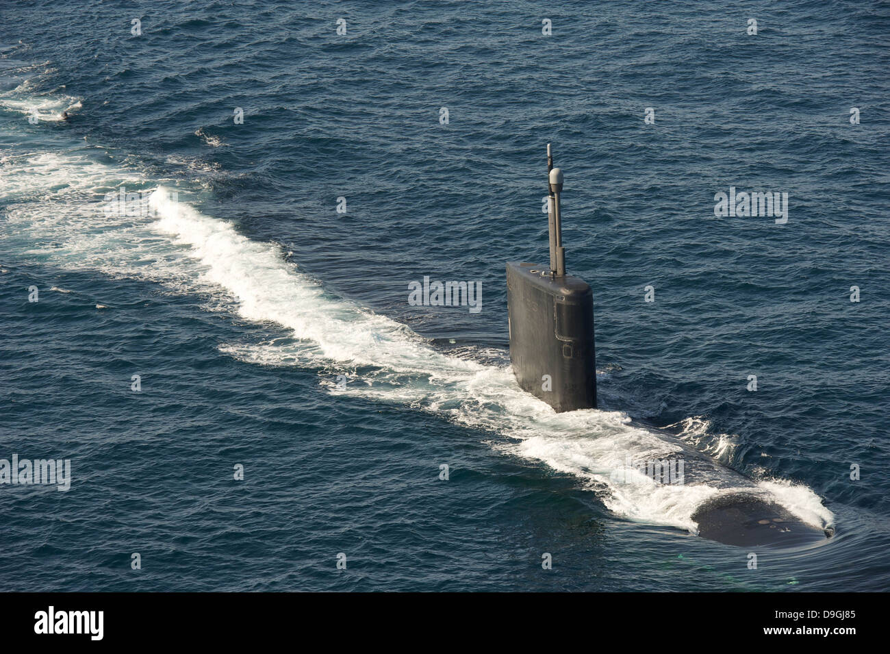 Los Angeles-class attack submarine USS Hampton. Stock Photo