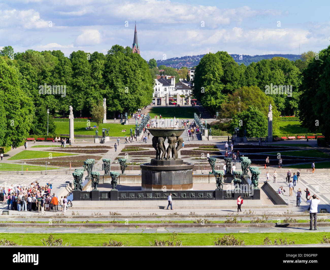 Oslo, Norway - Vigelandsparken Sculpture Park in Oslo, Norway, Europe Stock Photo