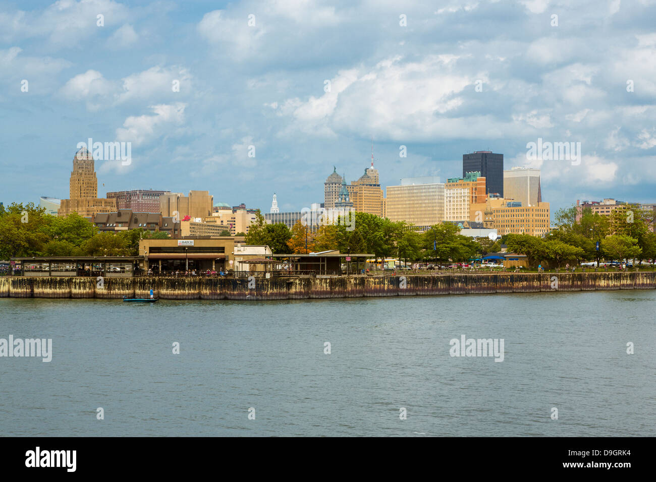 City skyline of Buffalo New York Stock Photo