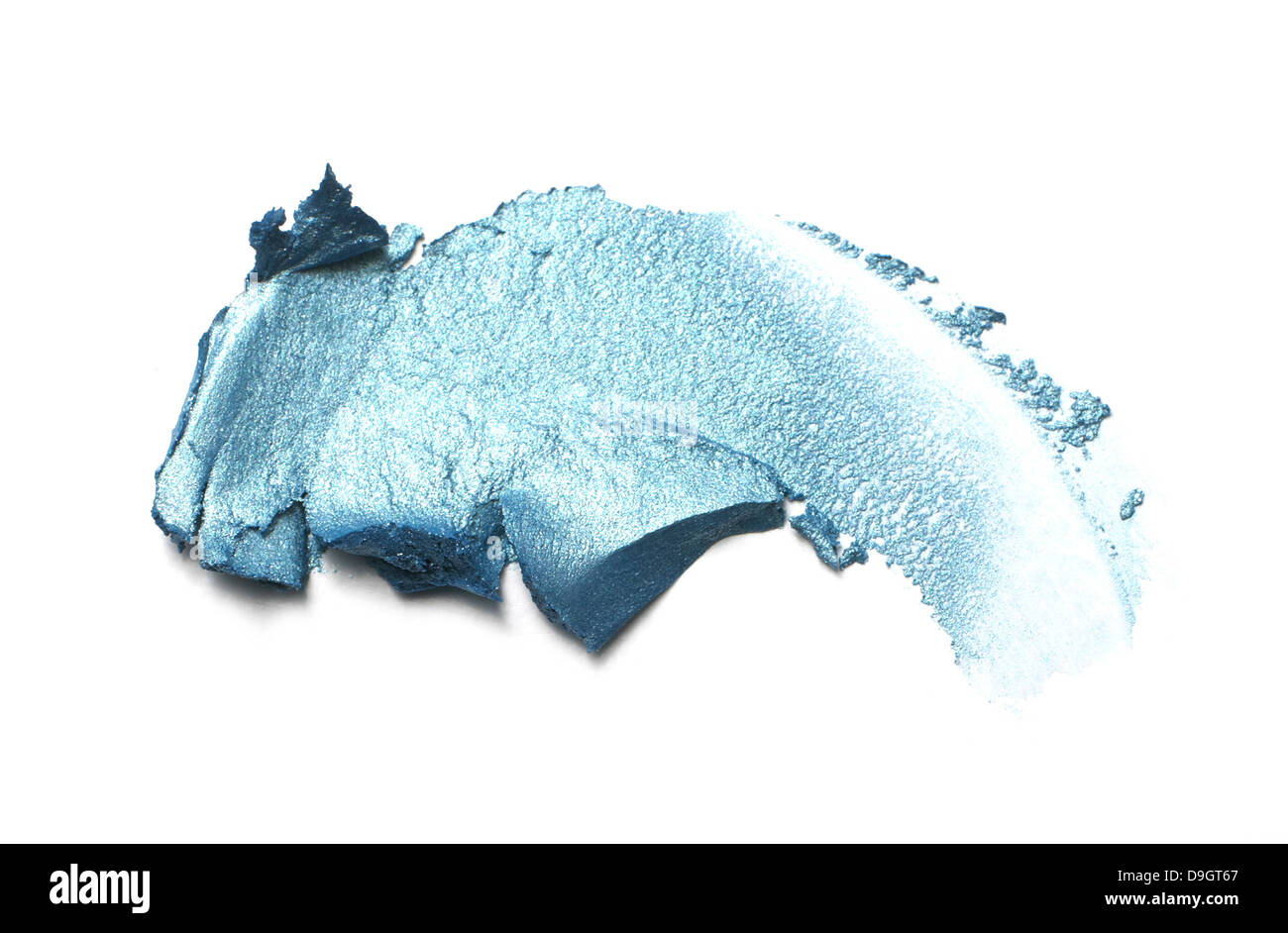 light blue cream eyeshadow cut out onto a white background Stock Photo