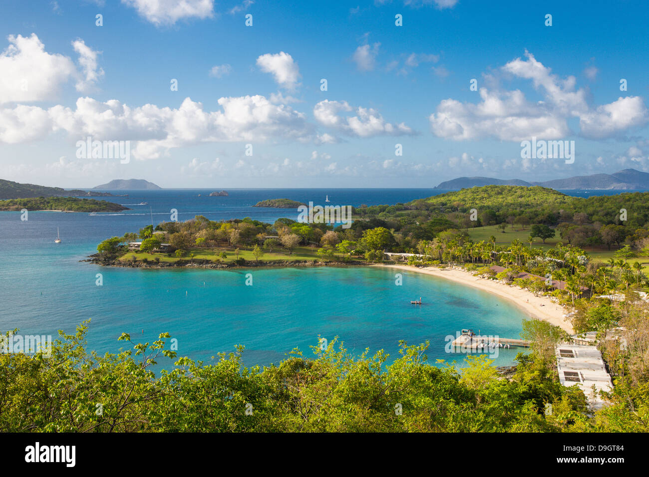 Caneel Bay on the Caribbean Island of St John in the US Virgin Islands Stock Photo