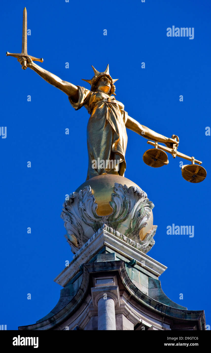 Justice Statue, Law Courts, London Stock Photos & Justice Statue, Law Courts, London Stock