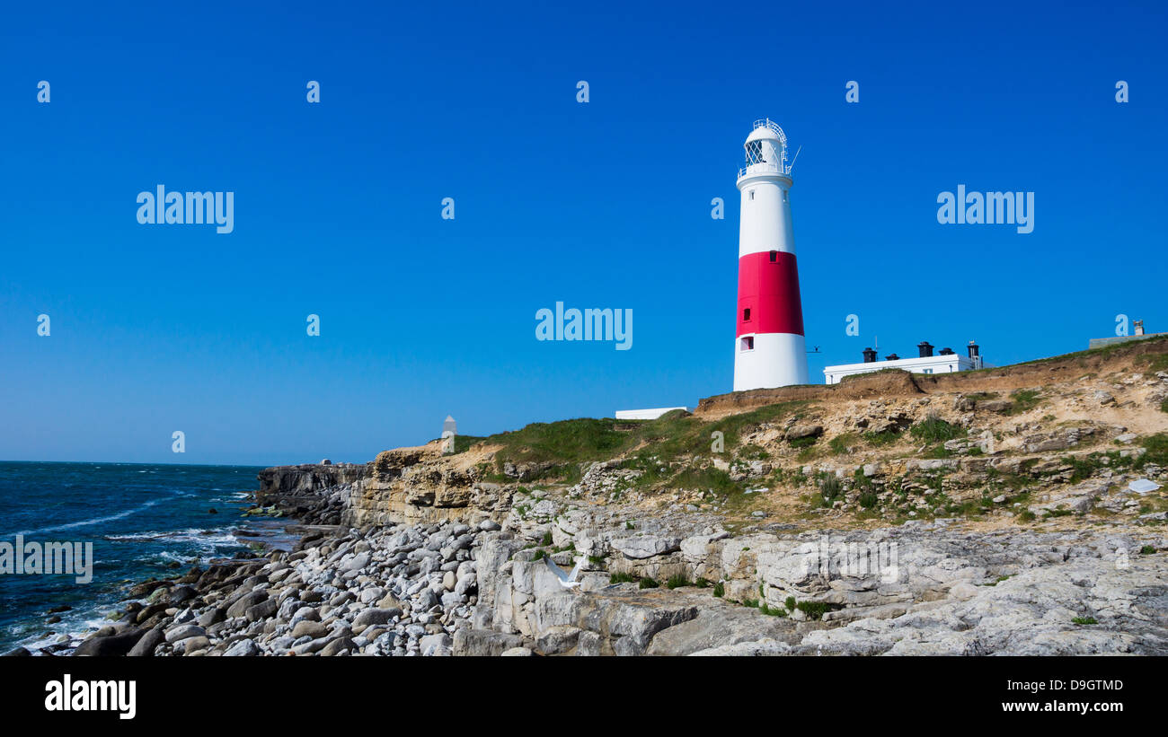 Portland Bill Lighthouse Stock Photo