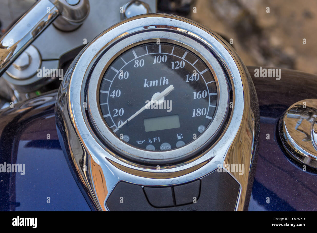 Motor bike speedo hi-res stock photography and images - Alamy