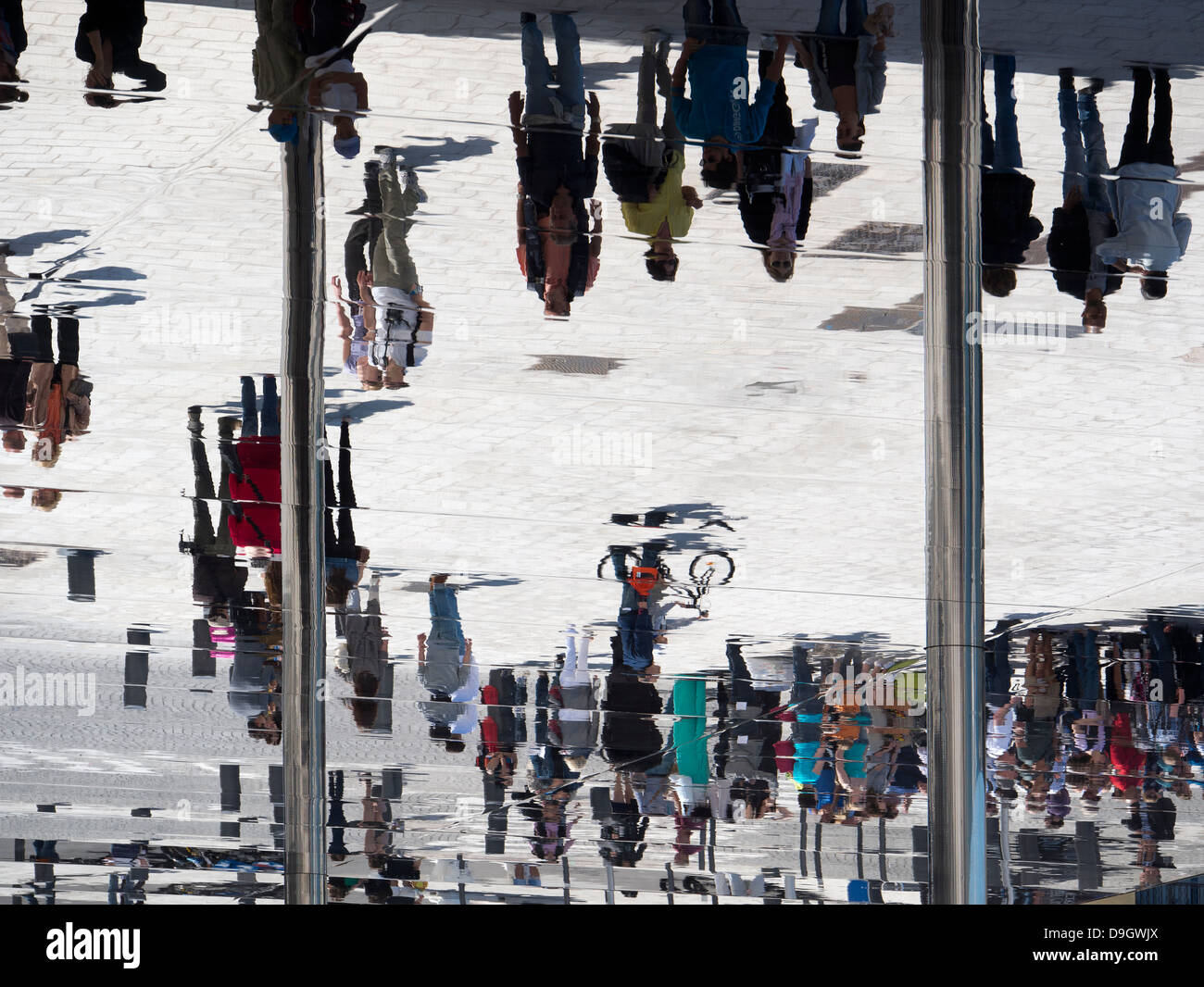 The world turned upsidedown strange reflections at the Old Port of
