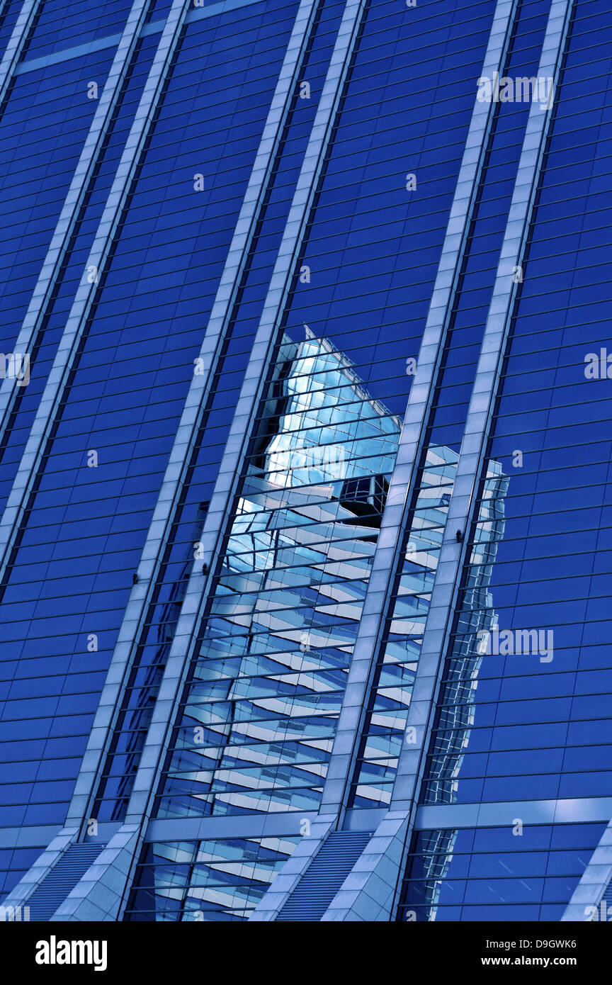 Reflections on building windows Stock Photo Alamy