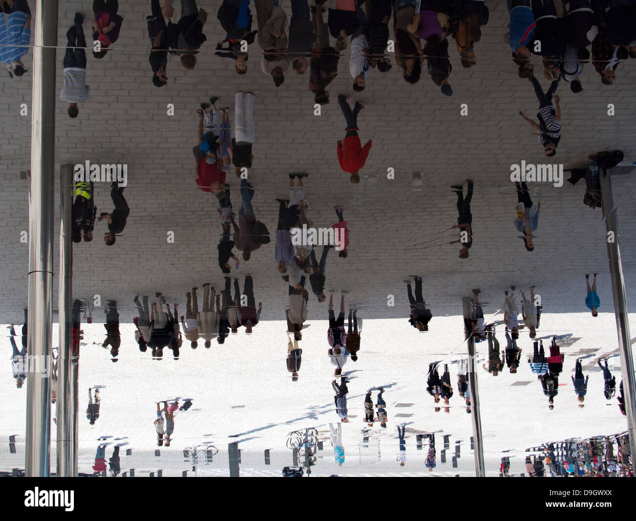 The world turned upsidedown strange reflections at the Old Port of