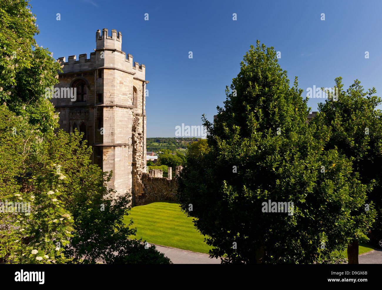 Lincoln - Medieval Bishops' Palace; Lincoln, Lincolnshire, UK, Europe Stock Photo