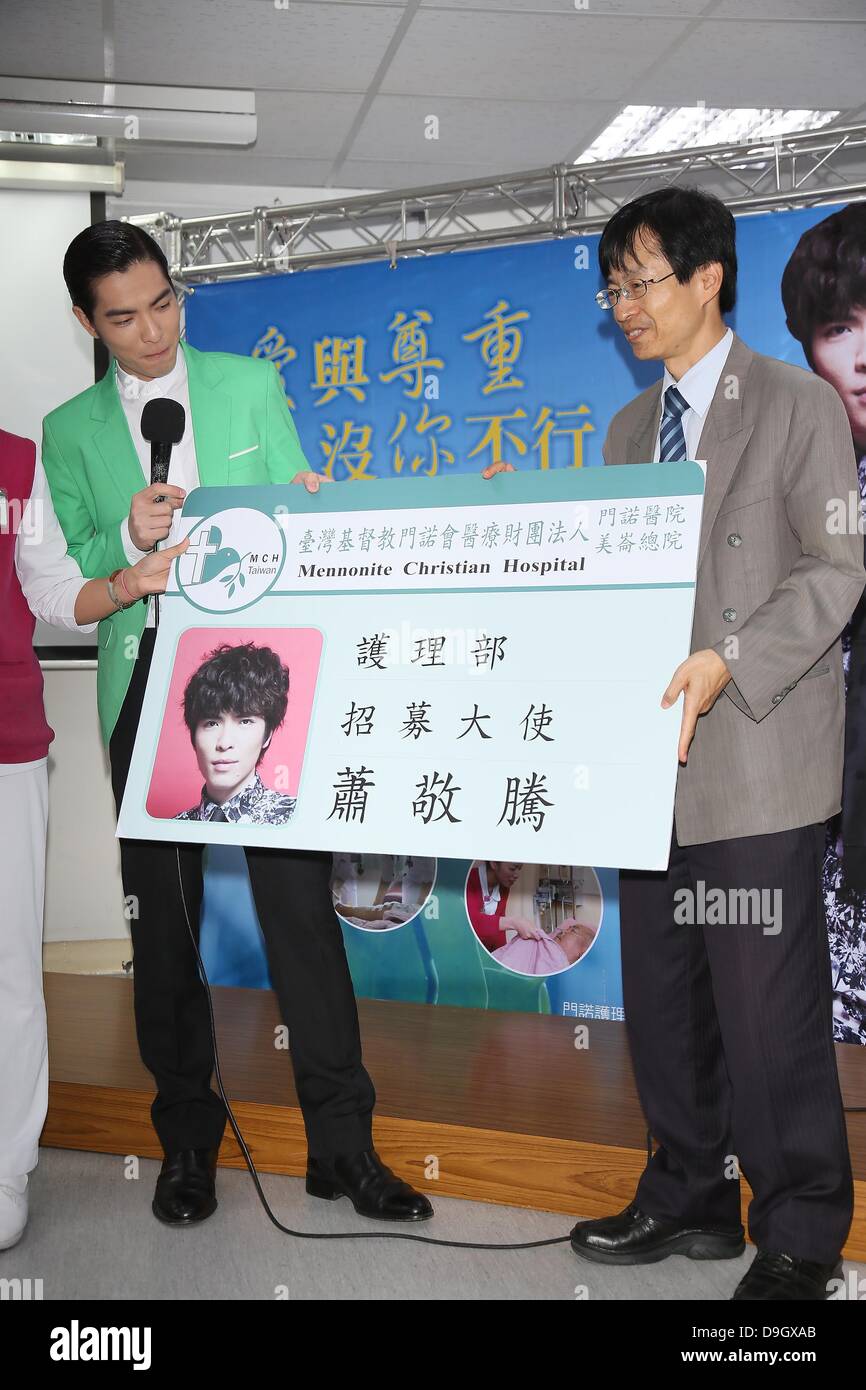 Jam Hsiao attended a hospital activity as their recruitment ambassador