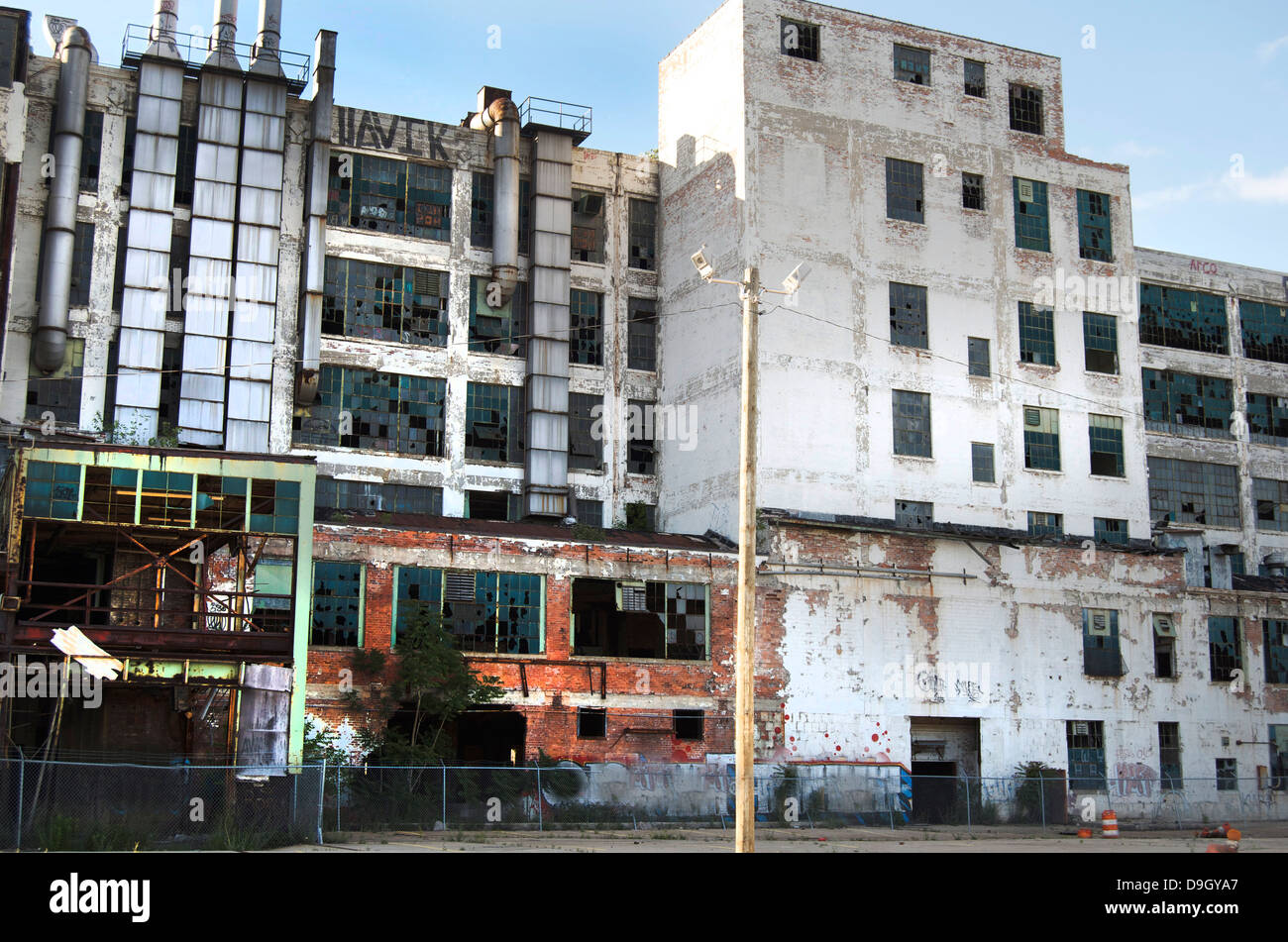 Abandoned Automotive Factory In Detroit Stock Photo